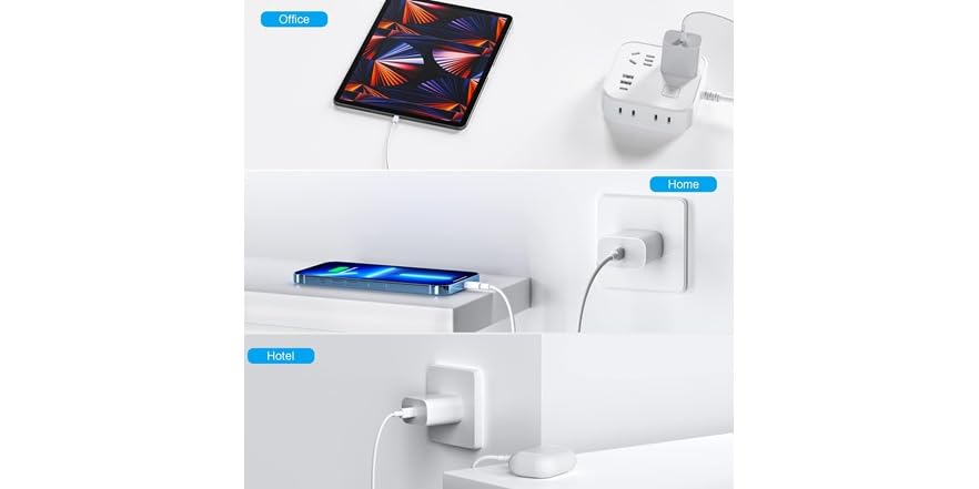 4 Pack USB C Fast Charging Block