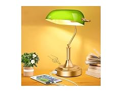 Bankers Lamp with 2 USB Ports