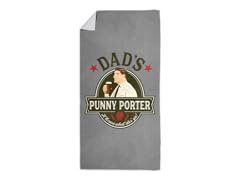 Dad's Punny Porter Beach Towel