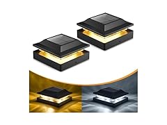 Brightown 2 Pack Solar Post Cap Lights