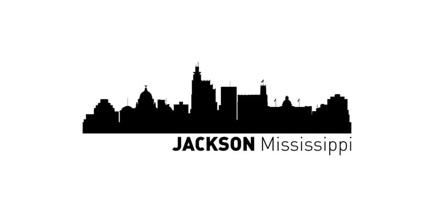 Jackson, Mississippi Vinyl City Skyline