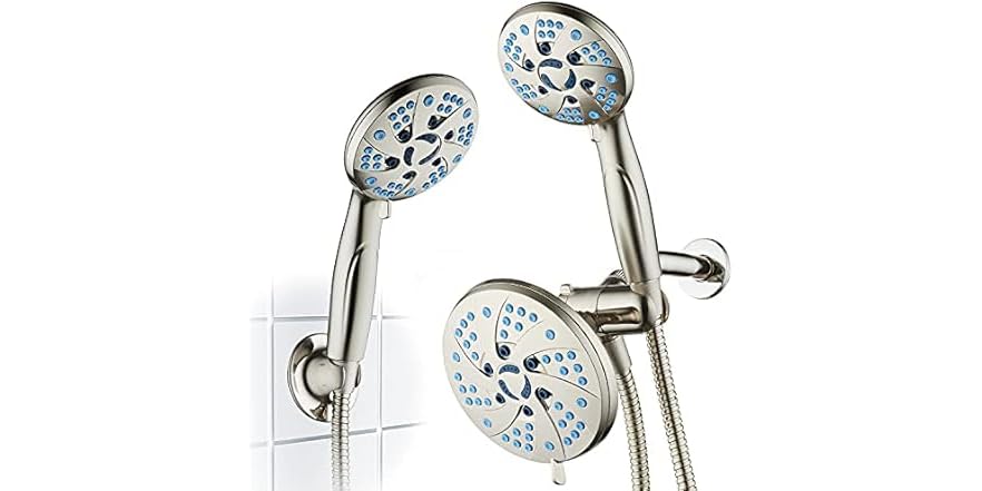 AquaCare Spa Station Duschsystem – 48 Modi, Regendusche & Handbrause, 1,8 M Edelstahlschlauch, Verchromt