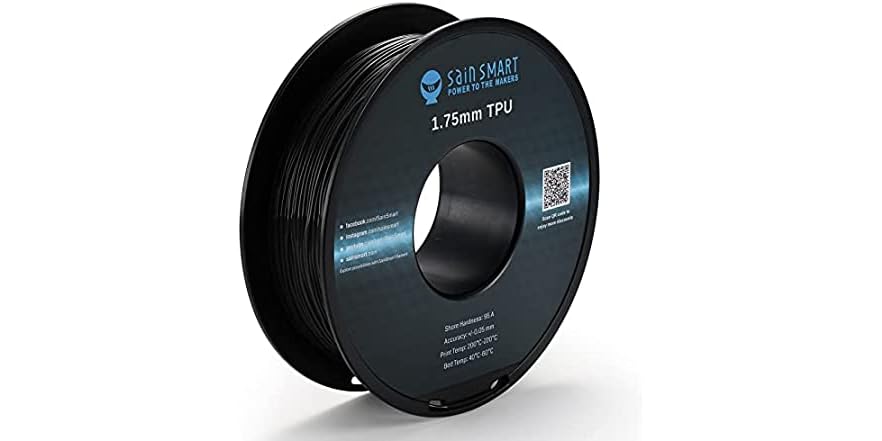 SainSmart Black Flexible TPU 3D Printing Filament