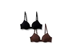 Lined Push Up Plunge Bra, Pack of 2