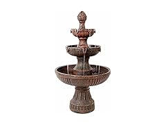 Sunnydaze 3-Tier Outdoor Electric Water Fountain