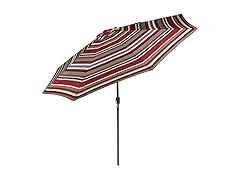 Sunnydaze Awning Stripe 9' Patio Umbrella
