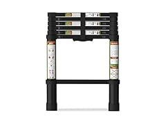SPIEEK Telescoping Ladder, 6.5FT Aluminum Extension Ladder with Dual Locking Mechanism, Max Load 330lbs(Open Box)