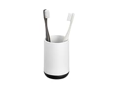 iDesign Toothbrush Holder, Matte White/Matte Black