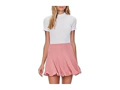 Forever 21  (S) Godet Mini Skirt Pink