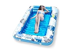 DCTB Inflatable Adult Pool Lounger Float