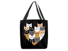 Cats = Happiness Large Tote Bag