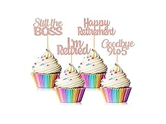 Happy Retirement Cupcake Toppers