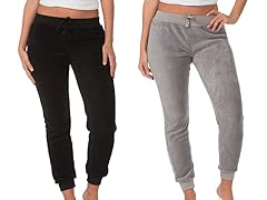 Plush Pants 2-Pack, Black/Heather Grey