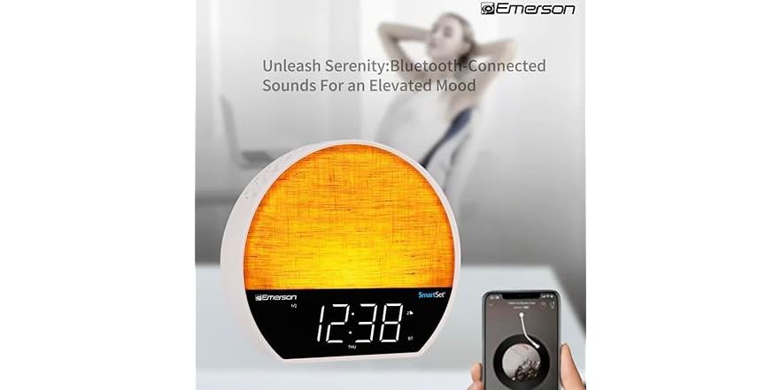 Emerson Sunrise Smartset Alarm Clock
