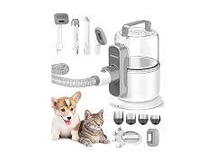 Simple Way Pet Grooming Vacuum, 6 in 1 Dog Grooming Kit with 3 Suction Mode and