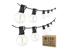 Bosceos 300FT G40 Globe String Lights