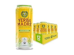 12PK Yerba Madre Organic Yerba Mate, Bravo Mango