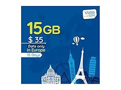 Vista eSIM Europe Prepaid Card 15G