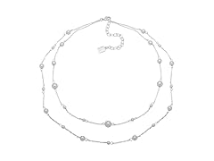 Chaps Women's Double Strand Bead Necklace