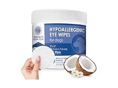 AKC Coconut Scent Pet Eye Wipes, 100Ct