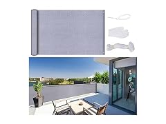 AofeiGa 3.5'x16.5' Balcony Privacy Screen Gray