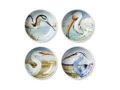 Coastal Birds 9-Inch SOUP/CEREAL BOWLS SETof 4