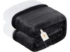 Warmrest Heated Blanket Electric Blanket Twin Flannel Sherpa