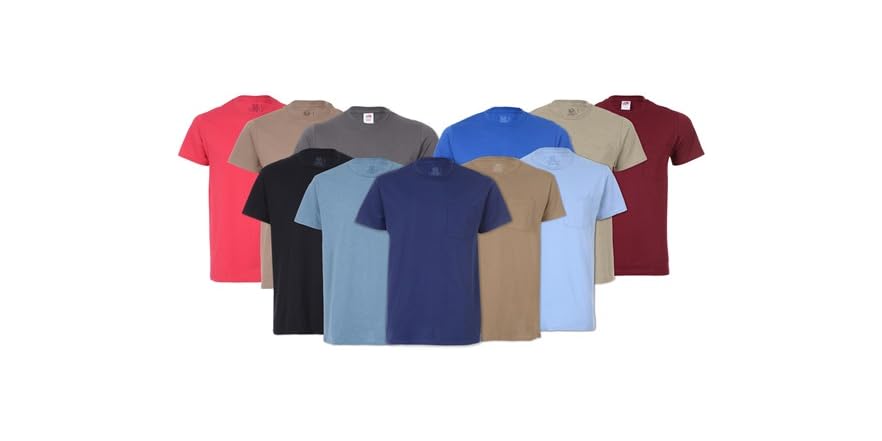 Fruit of the Loom Pocket Tees 12-Pack