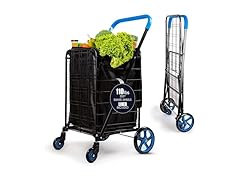 SereneLife Shopping Cart Blue