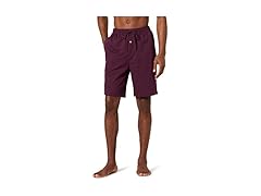 Amazon Essentials Mens Knit PJ Shorts Burgundy (L)