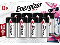 Energizer E000880604 Energizer Max D 8 Pack