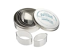 Ateco Rectangle Pastry Fluted Round Cutter Set