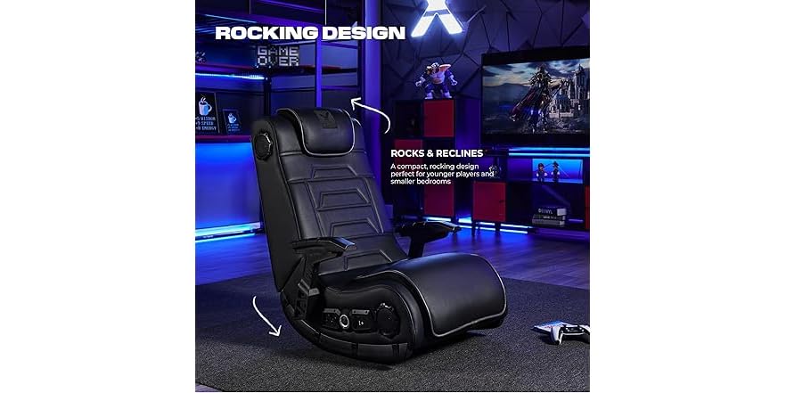X Rocker Pro White X Rocker Pro H3 Vibrating Floor Gaming Chair