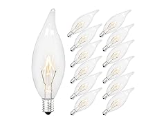 Brightever 12-Pk Vintage Incandescent Light Bulbs 40W