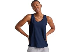 Hanes Women (XXL) Top Athletic Navy Pe Heather