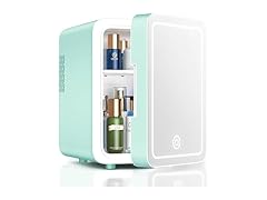 Skincare Fridge With LED Light Mirror