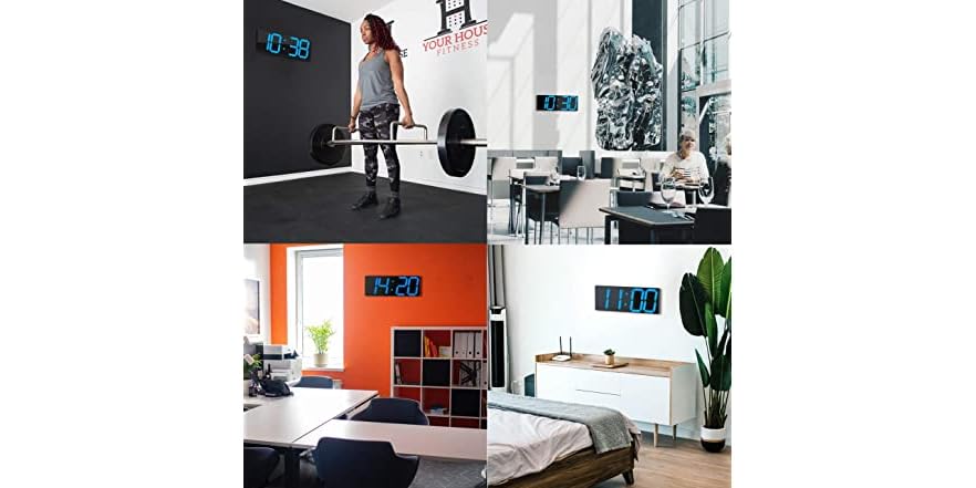 Chkosda Digital Led Wall Clock