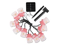 Jolly Snowman Solar Outdoor String Light