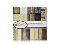 Wood Backgrounds Combo Sticker Sheet - Ella & Viv