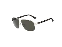 Ferragamo Men's Sunglasses, Shiny Silver