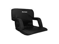 Wide Reclining Stadium Seat Cushion Blk