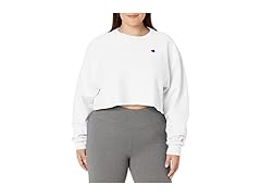 Champion Black Reverse Weave Crew (S)
