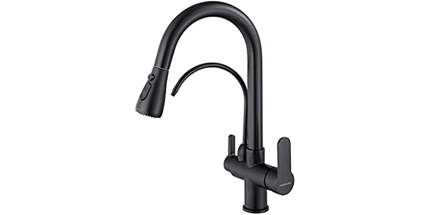 Matte Black Kitchen Sink Faucets