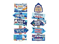 40 Pieces Shark Party Decorations