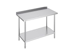 VEVOR 24 x 48 x 36 Inch Stainless Steel Work Table