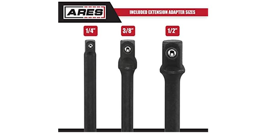 ARES Impact Grade Socket Adapter Set