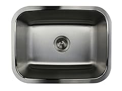 23" Rect Single Bowl Stainless Steel Undermount Kitchen Sink