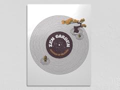 "Vinyl Zen Garden" Metal Poster