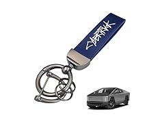 Tesla Cybertruck Keychain Blue