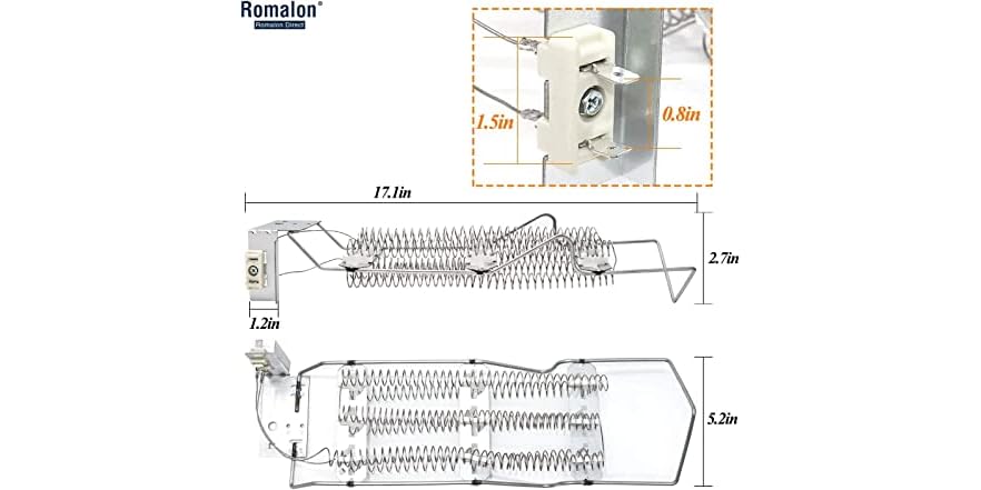 Romalon 4391960 Dryer Heating Element